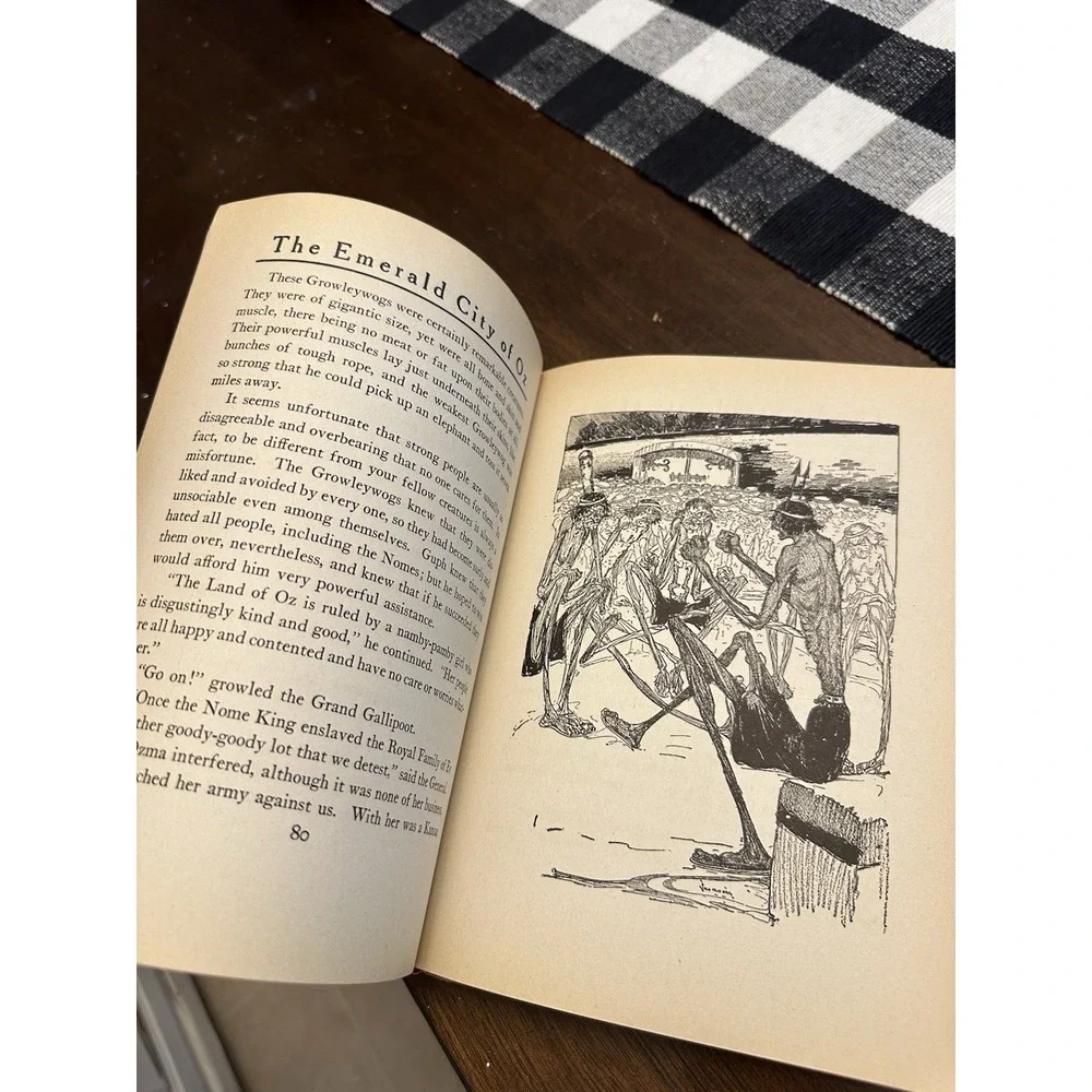 1910 The Emerald City Of Oz  L. Frank Baum - Reilly & Lee Antique Hardcover Book